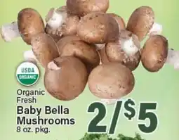 Angelo Caputo's Fresh Market Organic Fresh Baby Bella Mushrooms offer