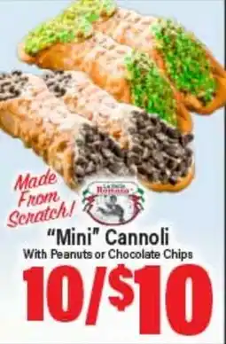 Angelo Caputo's Fresh Market Mini Cannoli With Peanuts or Chocolate Chips offer