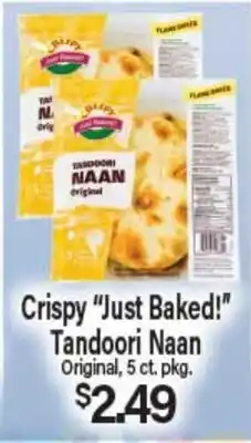 Angelo Caputo's Fresh Market Crispy Just Baked! Tandoori Naan offer