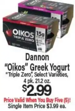 Angelo Caputo's Fresh Market Dannon Oikos Greek Yogurt offer