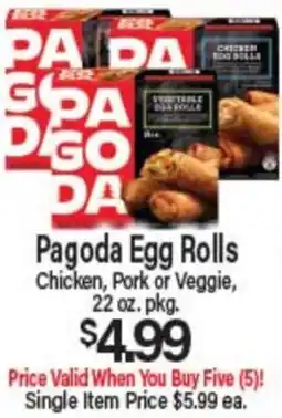 Angelo Caputo's Fresh Market Pagoda Egg Rolls offer