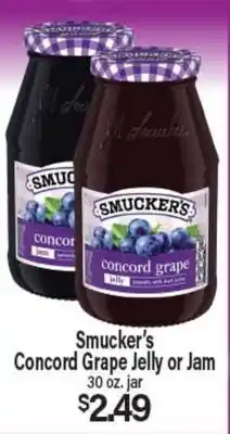 Angelo Caputo's Fresh Market Smucker's Concord Grape Jelly or Jam offer