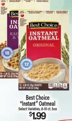 Angelo Caputo's Fresh Market Best Choice Instant Oatmeal offer