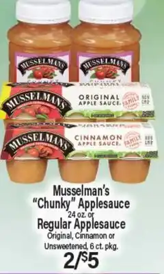 Angelo Caputo's Fresh Market Musselman's Chunky Applesauce offer