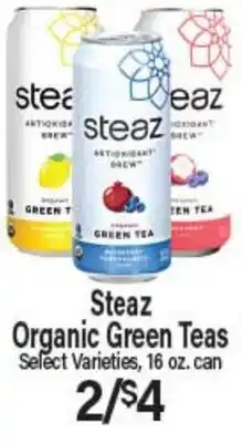 Angelo Caputo's Fresh Market Steaz Organic Green Teas offer