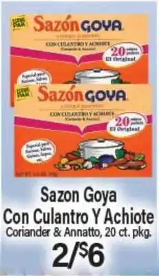 Angelo Caputo's Fresh Market Sazon Goya Con Culantro Y Achiote offer