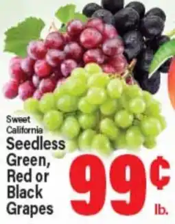 Angelo Caputo's Fresh Market Sweet California Seedless Green, Red or Black Grapes offer