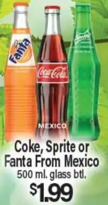 Angelo Caputo's Fresh Market Coke, Sprite or Fanta From Mexico offer