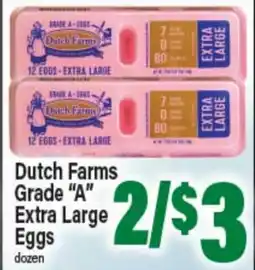Angelo Caputo's Fresh Market Dutch Farms Grade A Extra Large Eggs offer