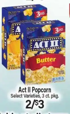 Angelo Caputo's Fresh Market Act II Popcorn offer