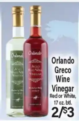 Angelo Caputo's Fresh Market Orlando Greco Wine Vinegar offer
