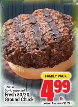 Angelo Caputo's Fresh Market U.S.D.A. Gov't Inspected Fresh 80/20 Ground Chuck offer