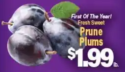 Angelo Caputo's Fresh Market First Of The Year! Fresh Sweet Prune Plums offer