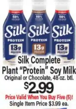Angelo Caputo's Fresh Market Silk Complete Plant Protein Soy Milk offer