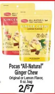 Angelo Caputo's Fresh Market Pocas All-Natural Ginger Chew offer