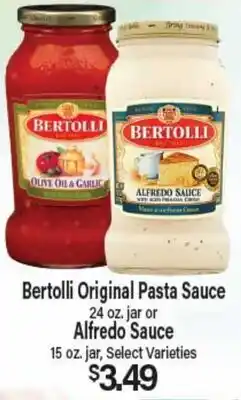 Angelo Caputo's Fresh Market Bertolli Original Pasta Sauce 24 oz. jar or Alfredo Sauce 15 oz. jar offer