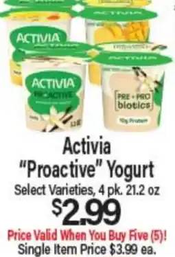 Angelo Caputo's Fresh Market Activia Proactive Yogurt offer