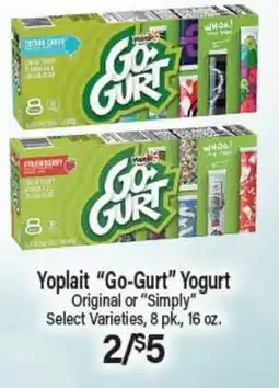 Angelo Caputo's Fresh Market Yoplait Go-Gurt Yogurt offer