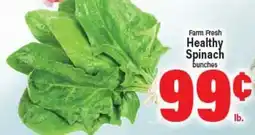 Angelo Caputo's Fresh Market Farm Fresh Healthy Spinach bunches offer
