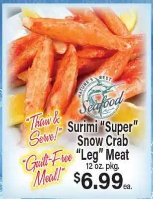 Angelo Caputo's Fresh Market Surimi Super Snow Crab Leg Meat offer