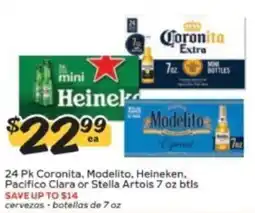 Winn Dixie 24 Pk Coronita, Modelito, Heineken, Pacifico Clara or Stella Artois offer