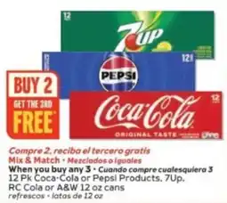 Winn Dixie Coca-Cola or Pepsi Products, 7Up, RC Cola or A&W offer