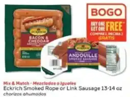 Winn Dixie Eckrich Smoked Rope or Link Sausage offer