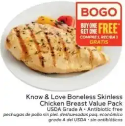 Winn Dixie Know & Love Boneless Skinless Chicken Breast Value Pack offer