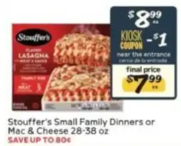 Winn Dixie Stouffer's Small Family Dinners or Mac & Cheese offer