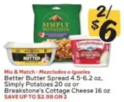 Winn Dixie Better Butter Spread, Simply Potatoes or Breakstone's Cottage Cheese offer
