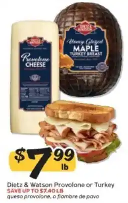 Winn Dixie Dietz & Watson Provolone or Turkey offer