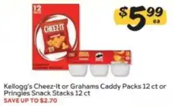 Winn Dixie Kellogg's Cheez-It or Grahams Caddy Packs offer