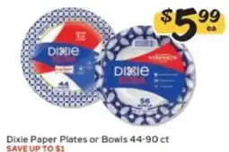 Winn Dixie Dixie Paper Plates or Bowls offer