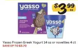 Winn Dixie Yasso Frozen Greek Yogurt offer