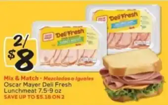 Winn Dixie Oscar Mayer Deli Fresh Lunchmeat offer