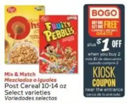 Winn Dixie Post Cereal offer