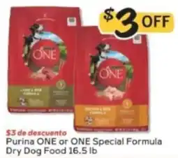 Winn Dixie Purina ONE or ONE Special Formula Dry Dog Food offer