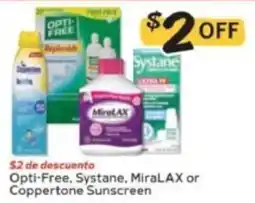 Winn Dixie Opti-Free, Systane, MiraLAX or Coppertone Sunscreen offer