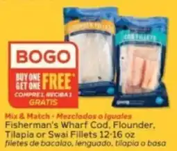 Winn Dixie Fisherman's Wharf Cod, Flounder, Tilapia or Swai Fillets offer