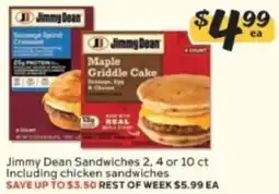 Winn Dixie Jimmy Dean sandwiches offer