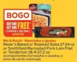 Winn Dixie Reser's Baked or Roasted Sides or Smithfield Marinated Pork Loin Filet or Tenderloin offer