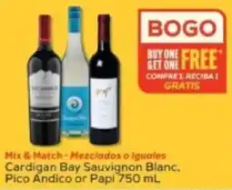 Winn Dixie Cardigan Bay Sauvignon Blanc, Pico Andico or Papi offer