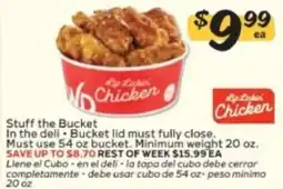 Winn Dixie Lip Lickin' Chicken Stuff the Bucket offer