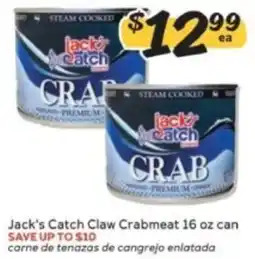 Winn Dixie Jack's Catch Claw Crabmeat offer