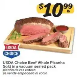 Winn Dixie Usda Choice Beef Whole Picanha offer