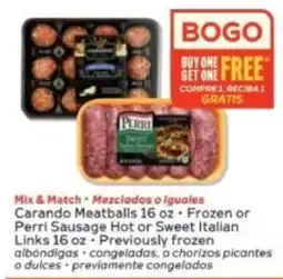 Winn Dixie Carando Meatballs or Perri Sausage offer