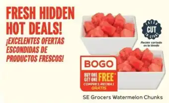 Winn Dixie SE Grocers Watermelon Chunks offer
