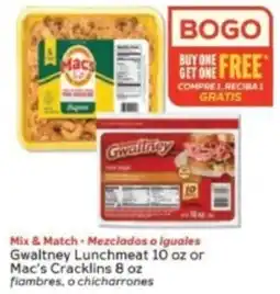 Winn Dixie Gwaltney Lunchmeat or Mac's Cracklins offer