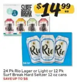 Winn Dixie Rio Lager or Light or Surf Break Hard Seltzer offer