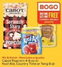 Winn Dixie Cabot Popcorn or Kool-Aid, Country Time or Tang offer